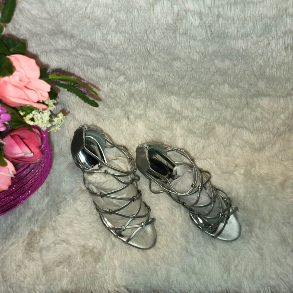 **Woman Silver Dance Shoes**